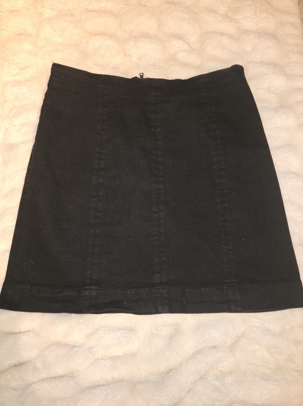 VETTA Capsule Black Denim [Size 10] Mini Skirt Stretch Classy Quality Minimalist